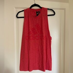 Adidas Women's Vibrant Red Muscle Tee